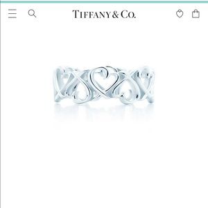 Tiffany & Co. Loving Heart Band Ring.